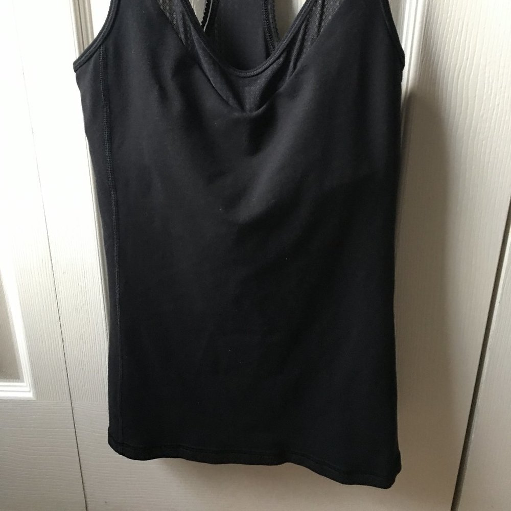 Lululemon Deep Breath Black Mesh Tank  4 - Picture 6 of 9
